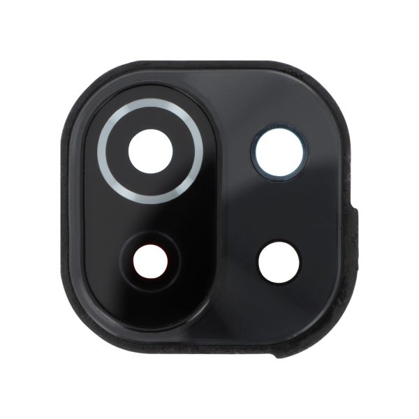 Vidro da Lente da câmara + Frame para Xiaomi Mi 11 Lite 5G - Preto | MI11L-Lente