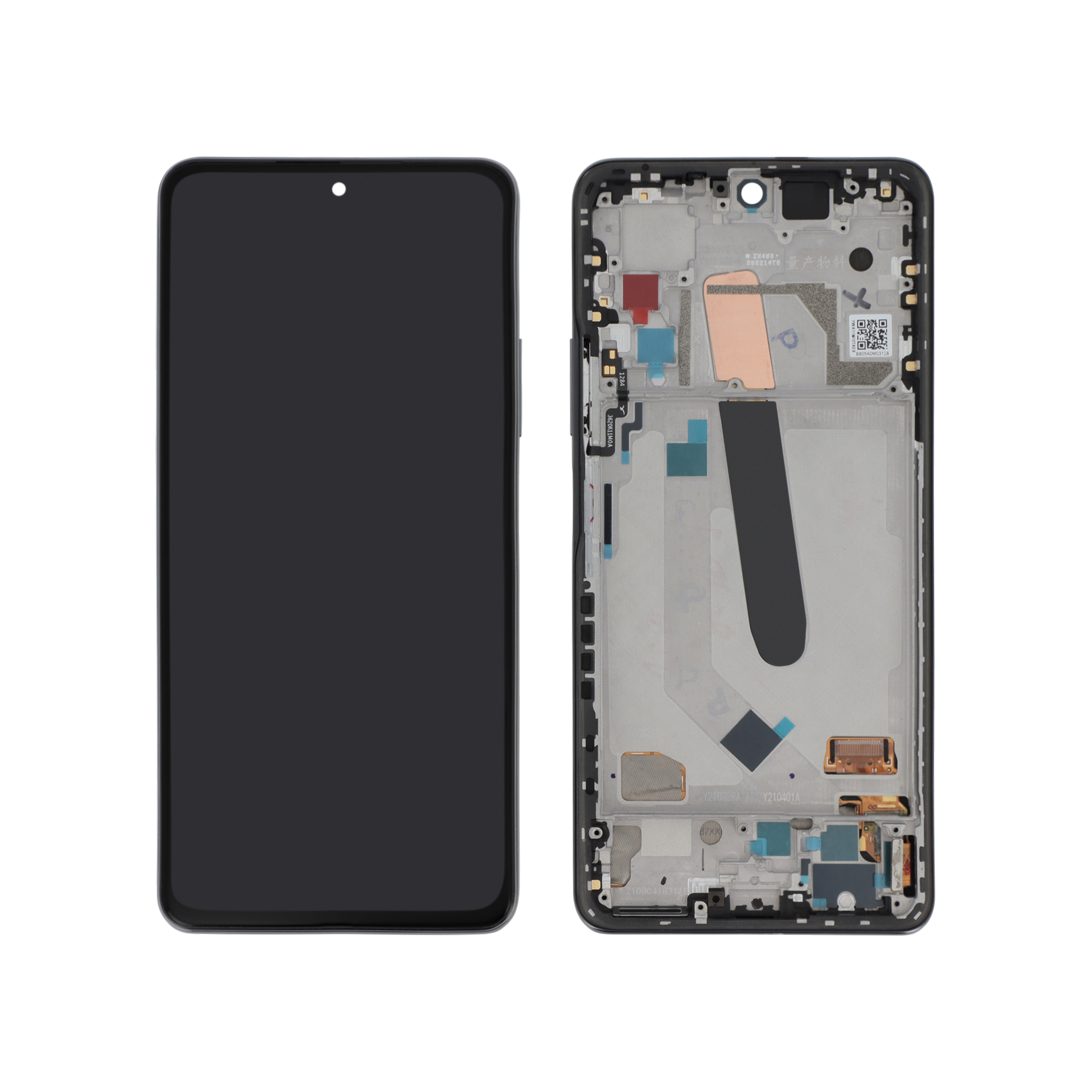 3701344098001-0000 Ecrã Display completo Preto para Xiaomi Poco F3 (Com Frame) - OEM ReLife - Image 1