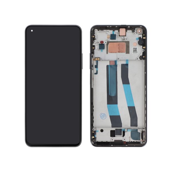 Ecrã Display Preto para Xiaomi Mi 11 Lite 4G/5G/NE (Com Frame) - X11L5GNE-ECN - OEM ReLife