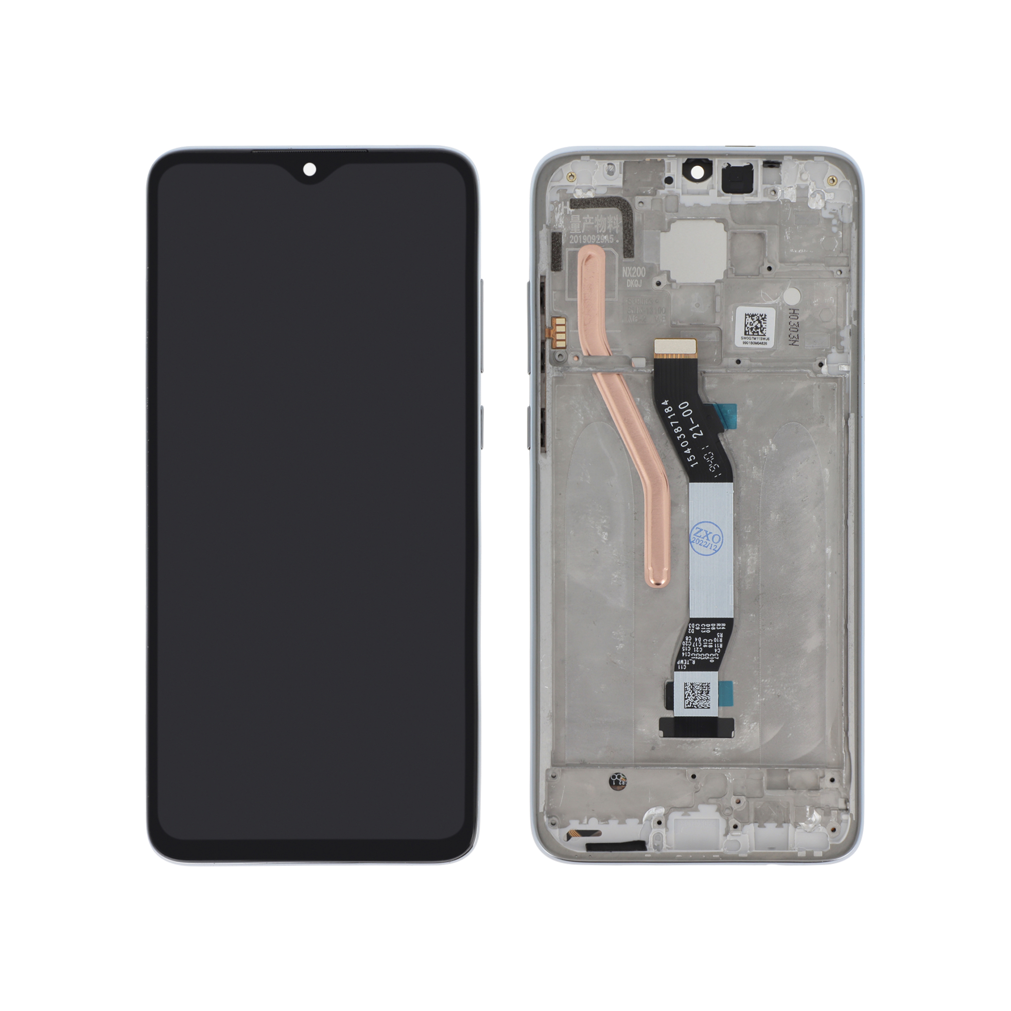3701569308275-0000 Ecrã Display Branco para Xiaomi Redmi Note 8 Pro (Com Frame) - Image 1