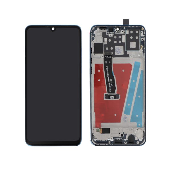 Ecrã Display para Huawei P30 Lite (48MP) Azul com Frame - OEM ReLife