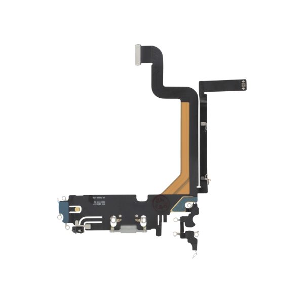Flex do Conector de Carga Prateado para iPhone 14 Pro Max - OEM ReLife