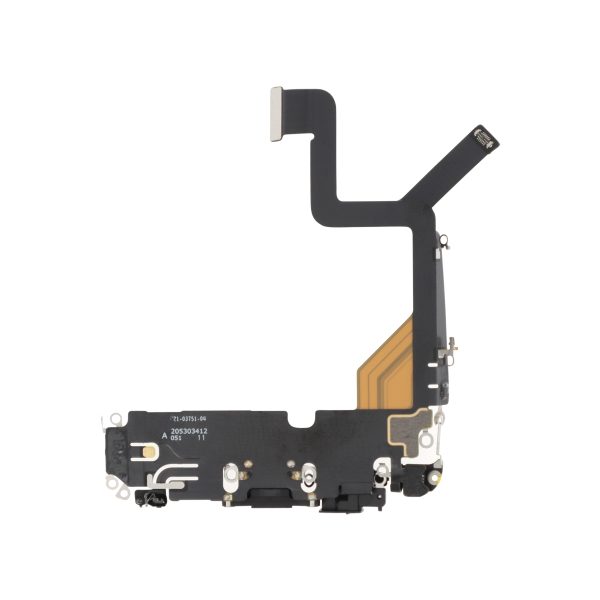 Flex do Conector de Carga para iPhone 14 Pro Preto - OEM ReLife