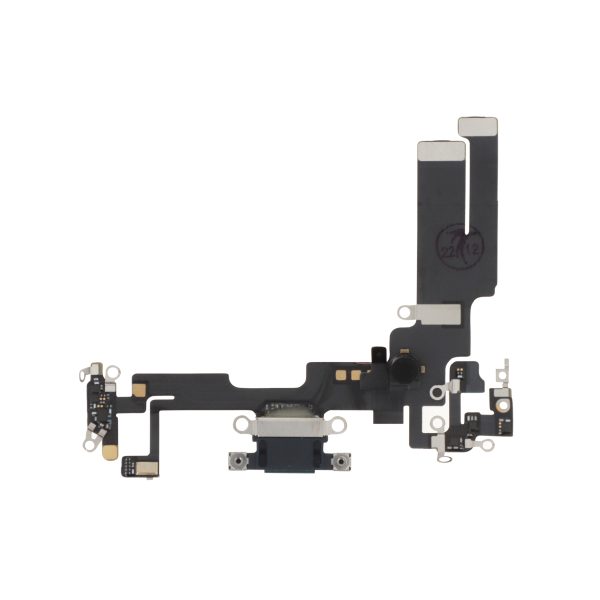 Flex do Conector de Carga para iPhone 14 Preto - OEM ReLife