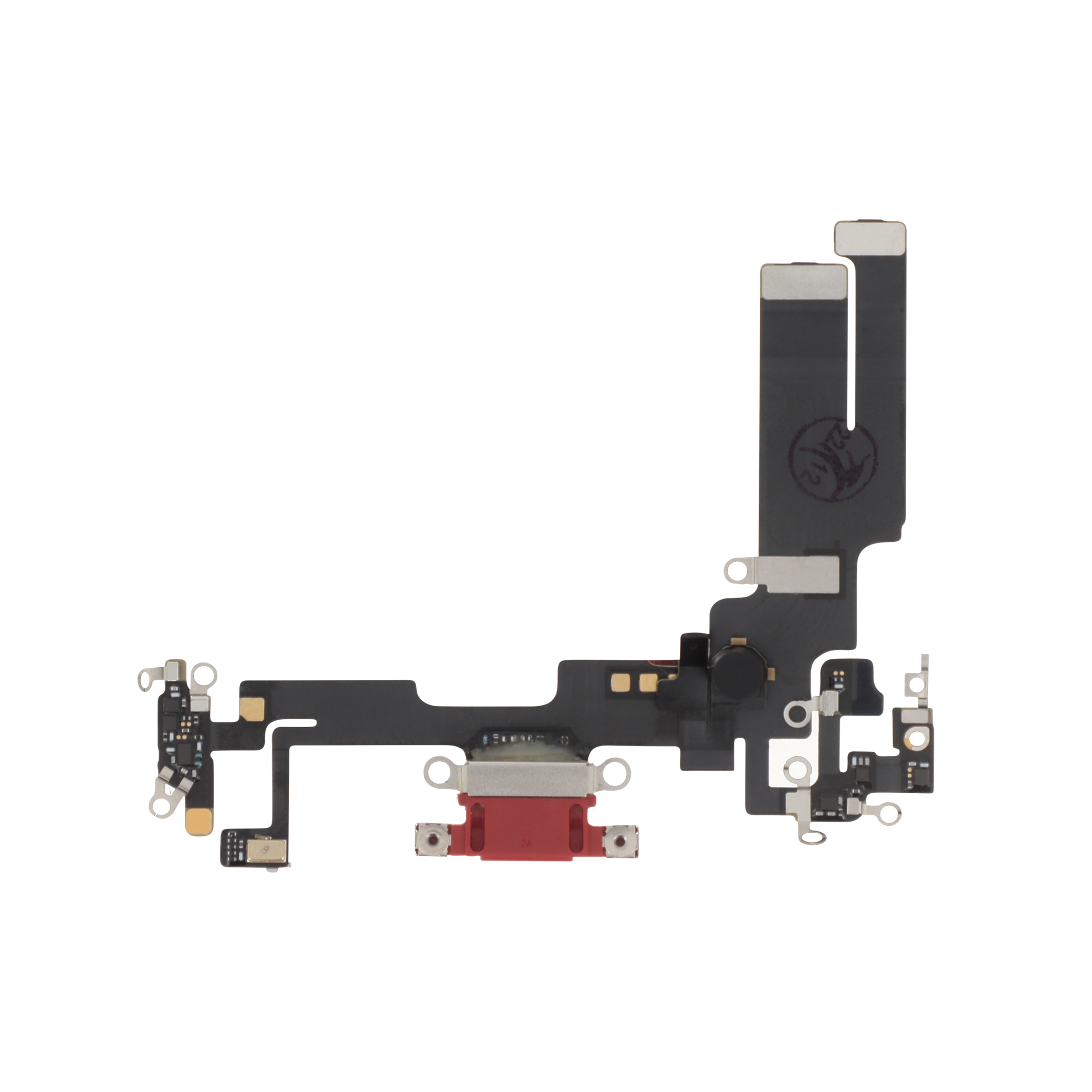3701569328631-0000 Flex do Conector de Carga para iPhone 14 Vermelho - OEM ReLife - Image 1