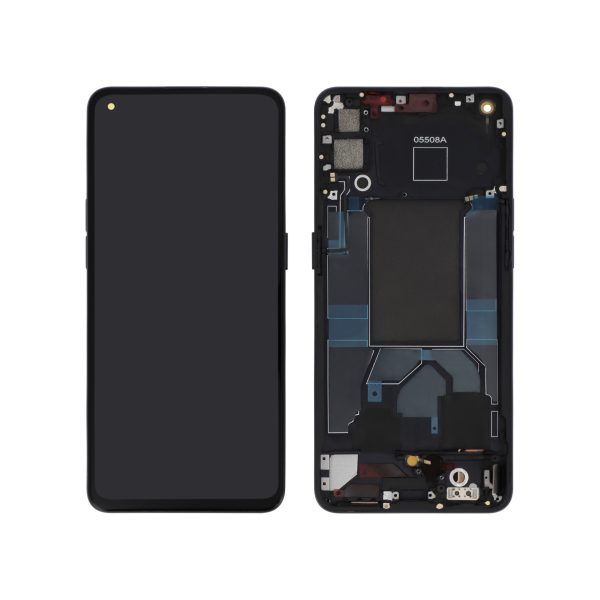 Ecrã Display OLED Preto para Oppo Reno6 5G (Com Frame)