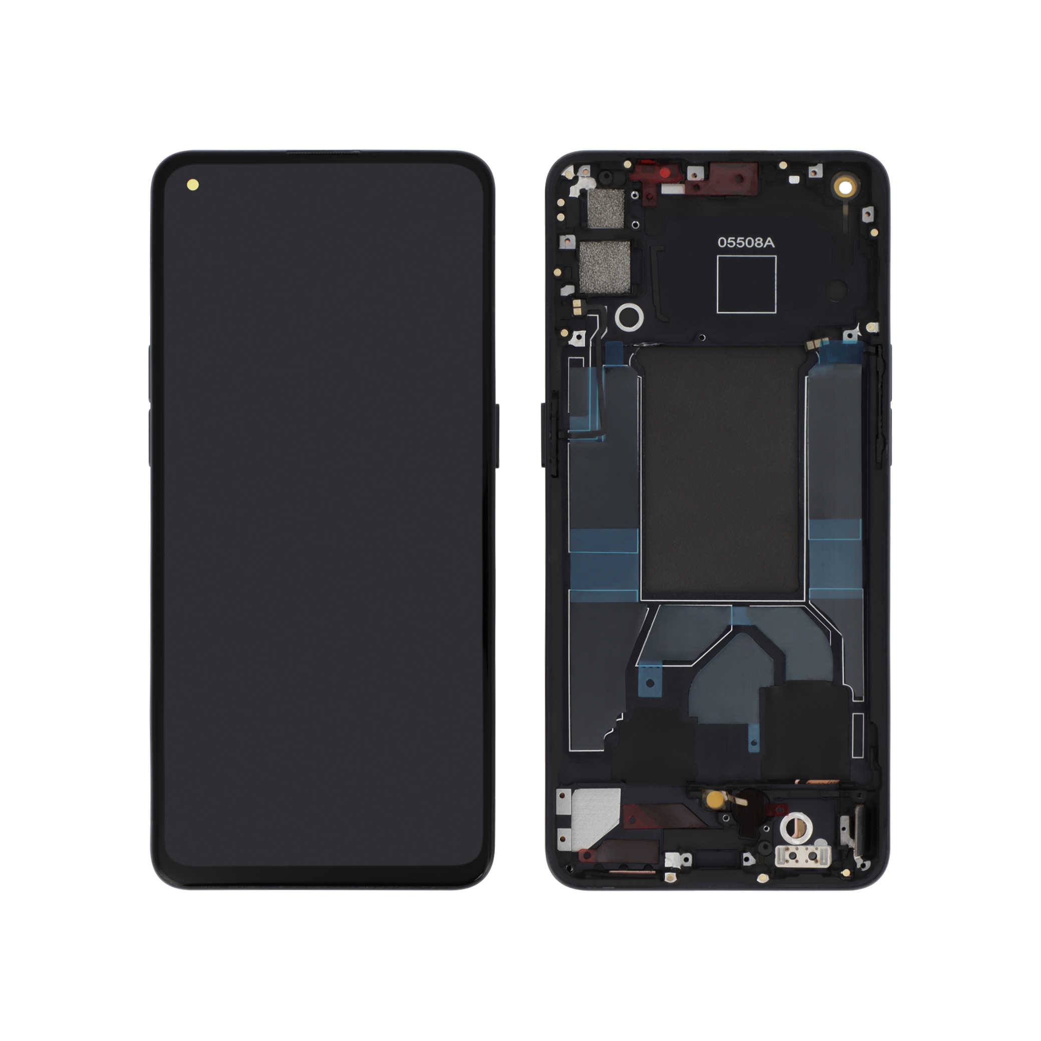3701569345423-0000 Ecrã Display OLED Preto para Oppo Reno6 5G (Com Frame) - Image 1