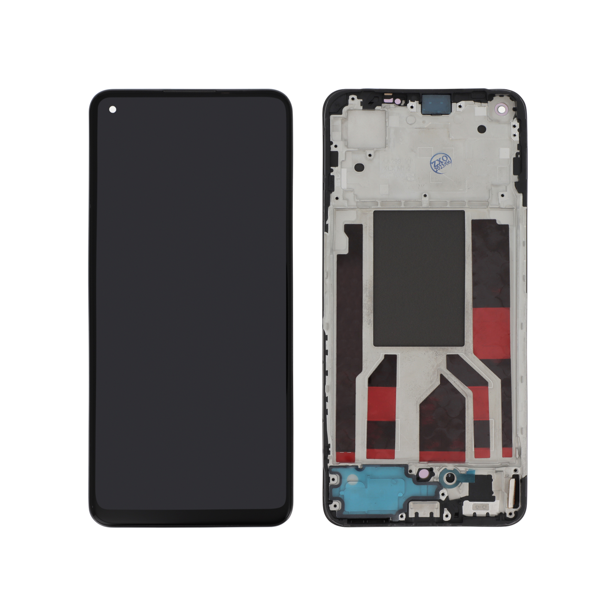 3701569345454-0000 Ecrã Display OLED preto para Oppo Reno8 5G (Com Frame) - Image 1