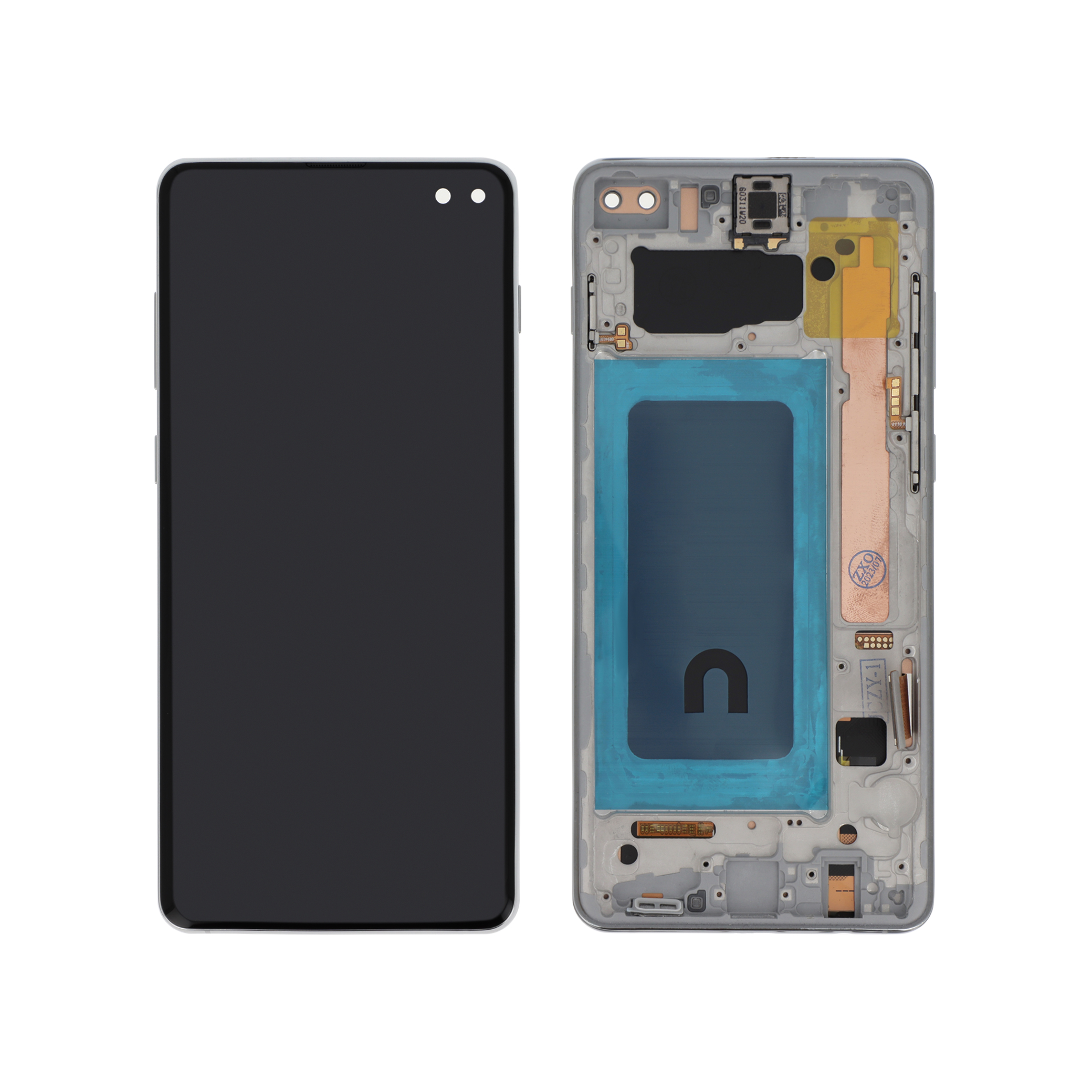 3701569345898-0000 Ecrã Display Branco para Samsung Galaxy S10+ (G975F) - Image 1