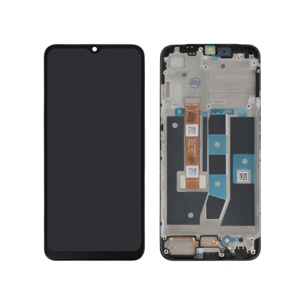 Ecrã Display Preto para Oppo A16 (Com Frame)