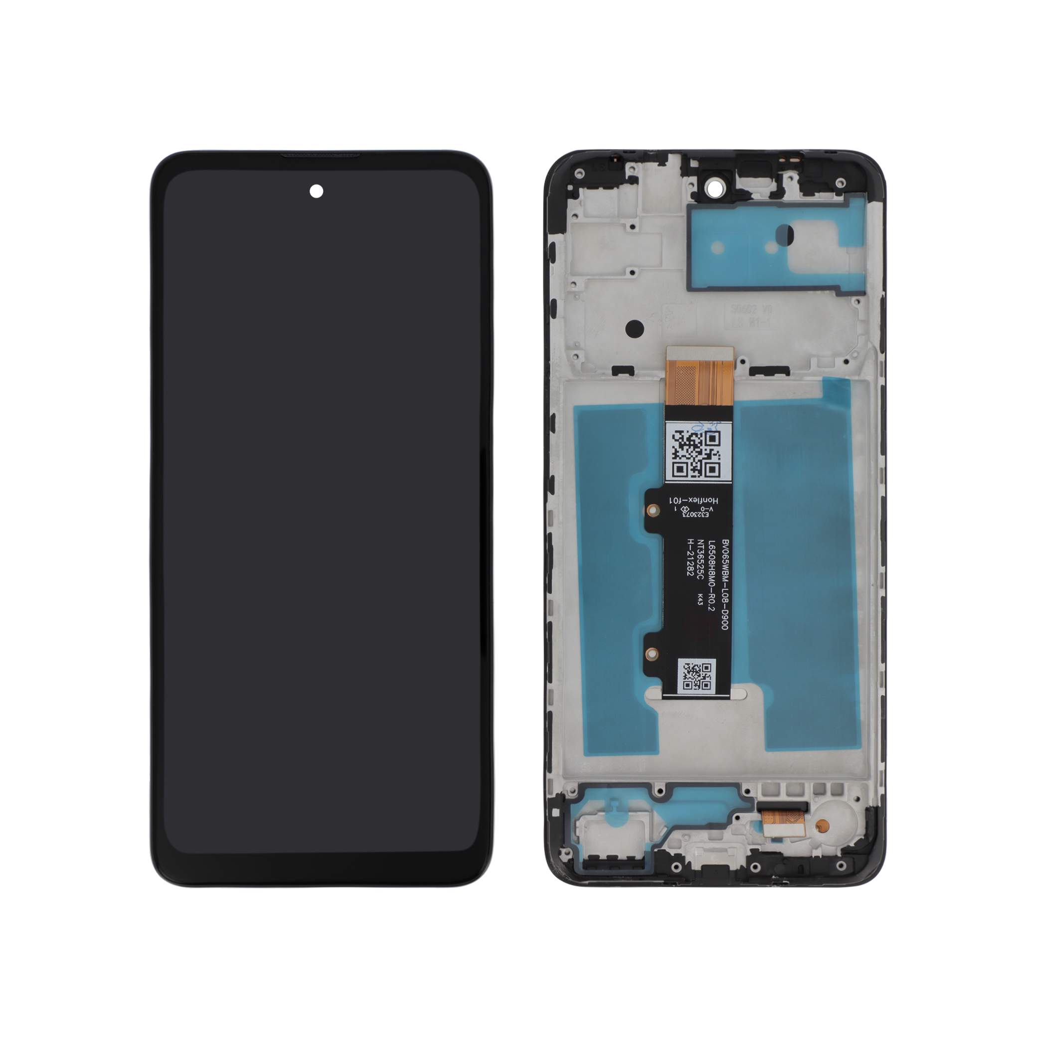 3701569362970-0000 Ecrã Display Preto para Motorola Moto E40 (Com Frame) - Image 1