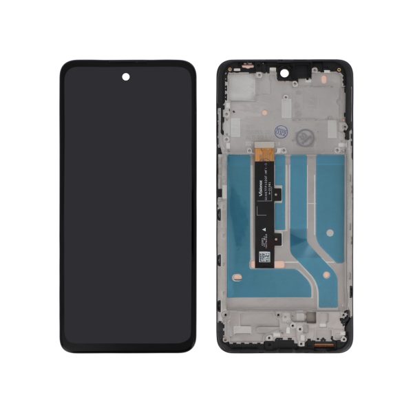 Ecrã Display Preto para Moto Edge 20 Lite (Com Frame) - OEM ReLife