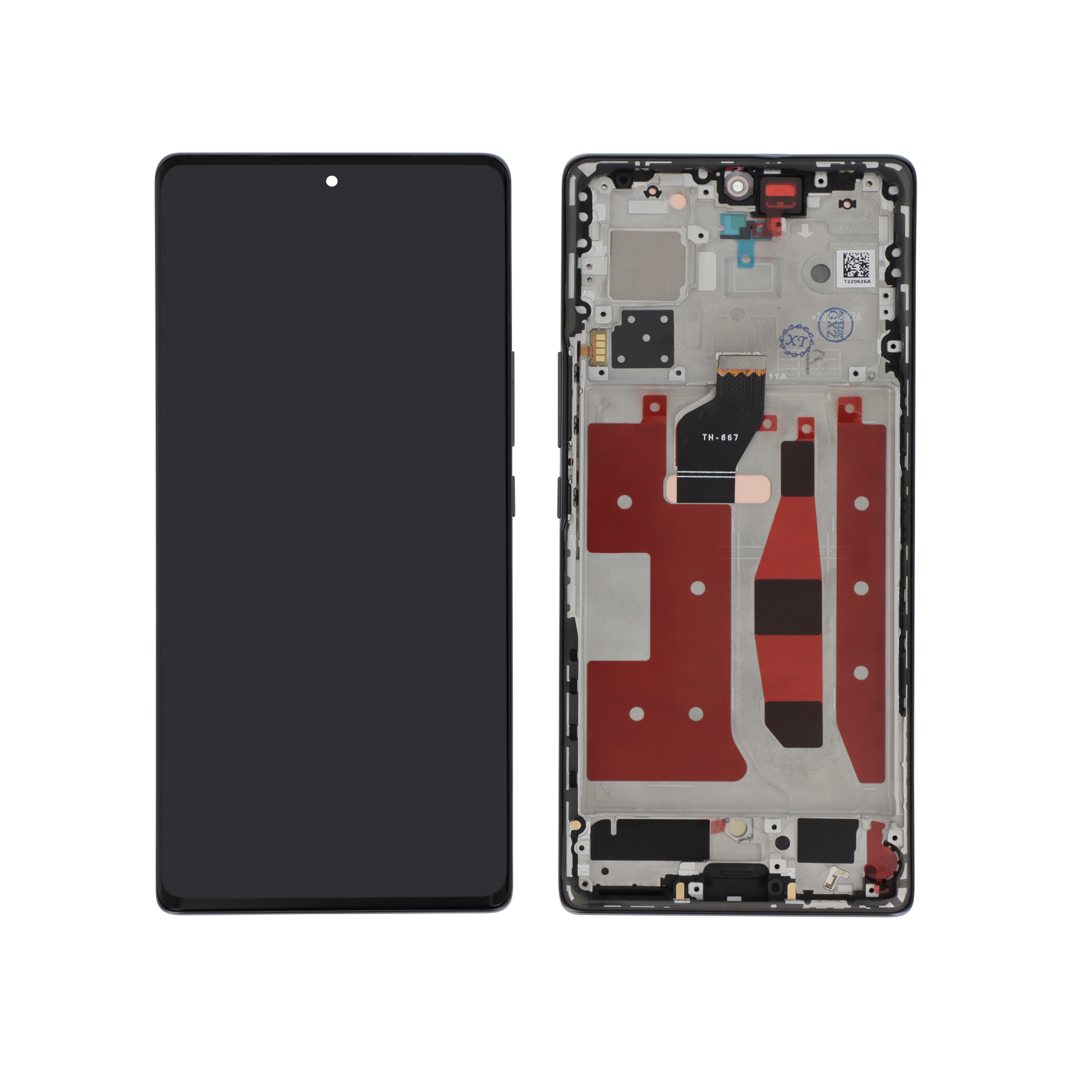 3701569363212-0000 Ecrã Display completo para Honor 70 Preto (Com Frame) - Image 1