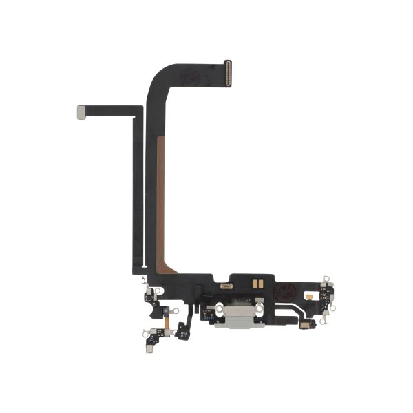 Flex do Conector de Carga Prateado para iPhone 13 Pro Max - OEM ReLife