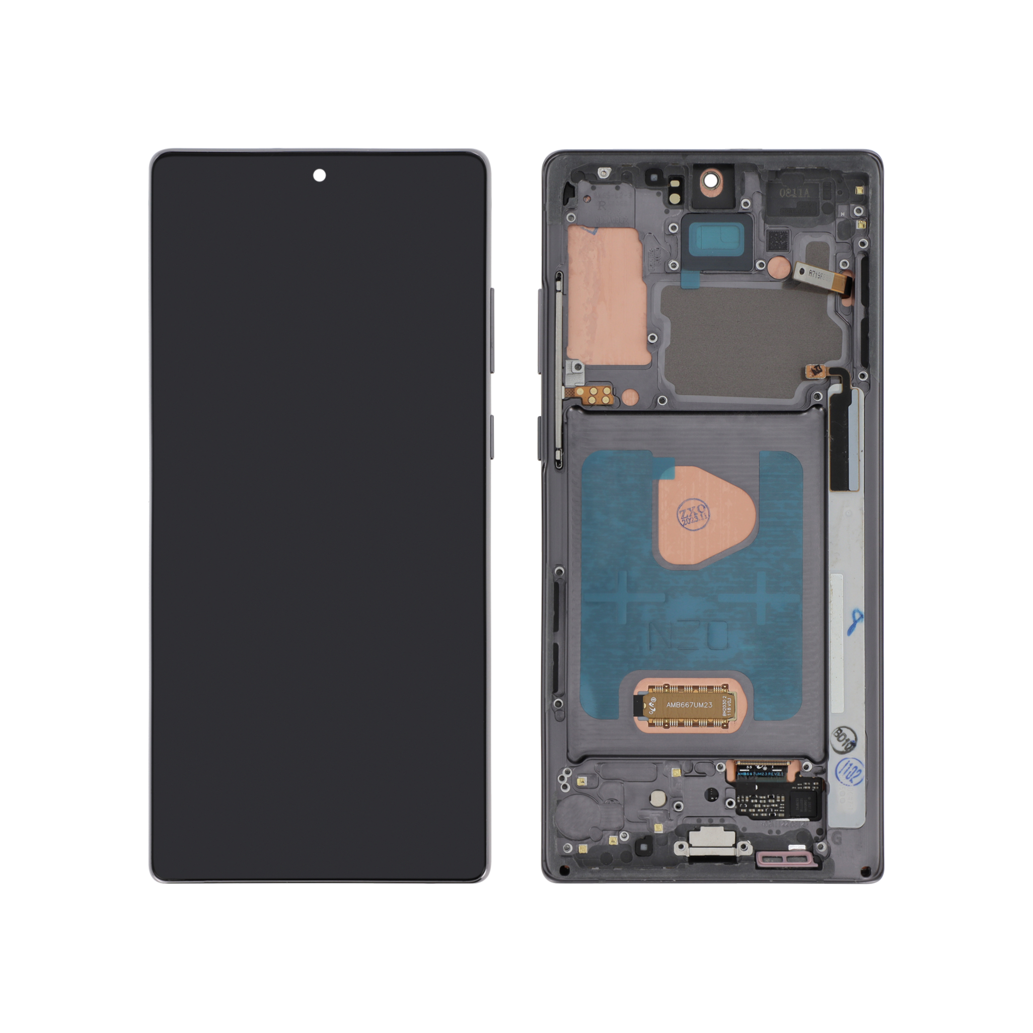 3701569371552-0000 Ecrã Display Preto para Samsung Galaxy Note 20 (Com Frame) - OEM ReLife - Image 1