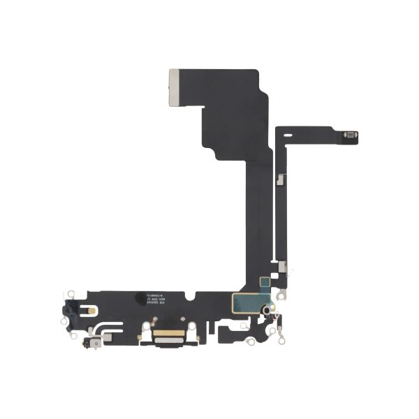 Flex do Conector de Carga Preto Titânio para iPhone 15 Pro Max - OEM ReLife