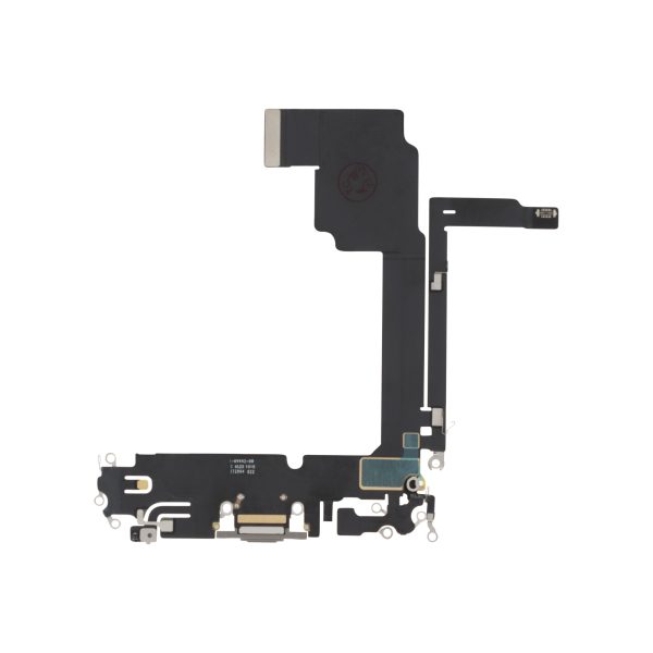 Flex do Conector de Carga Natural Titânio para iPhone 15 Pro Max - OEM ReLife