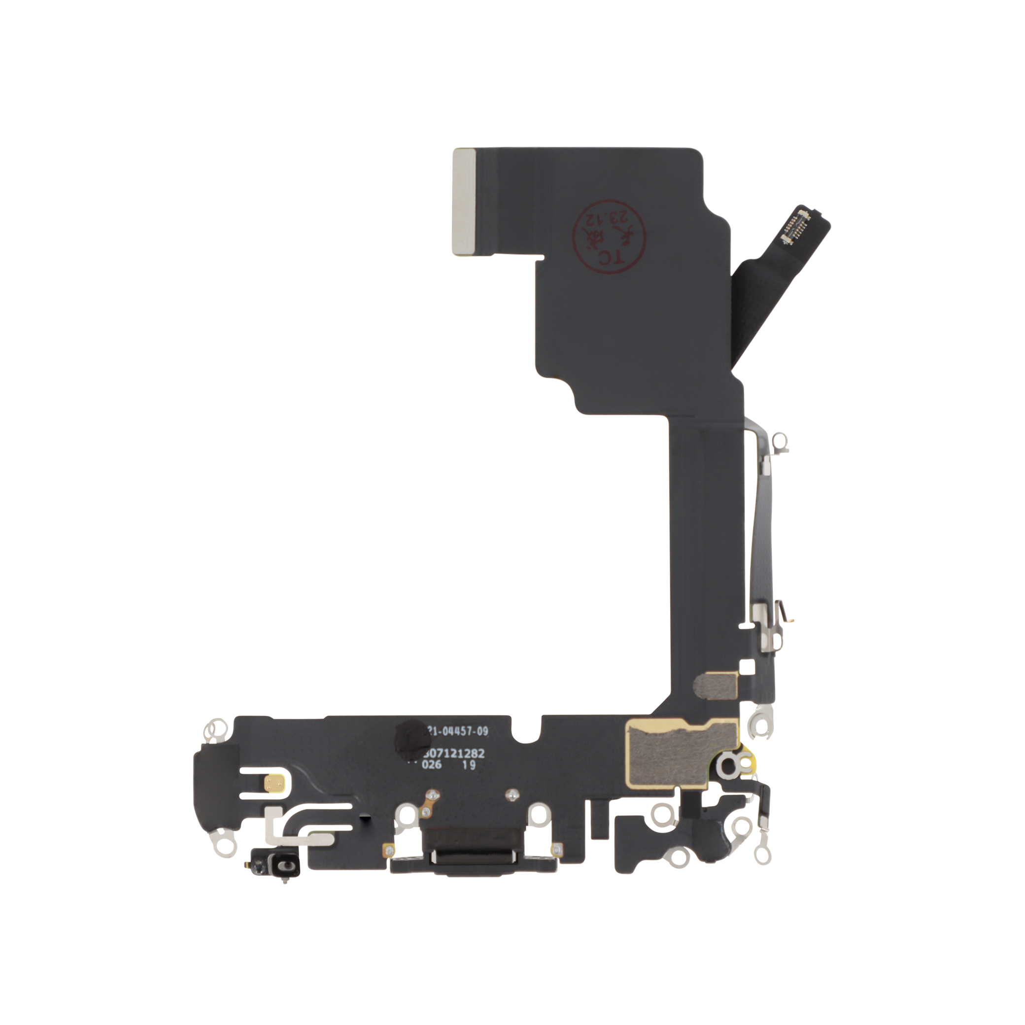 3701569391192-0001 Flex do Conector de Carga Preto Titânio para iPhone 15 Pro - OEM ReLife - Image 1