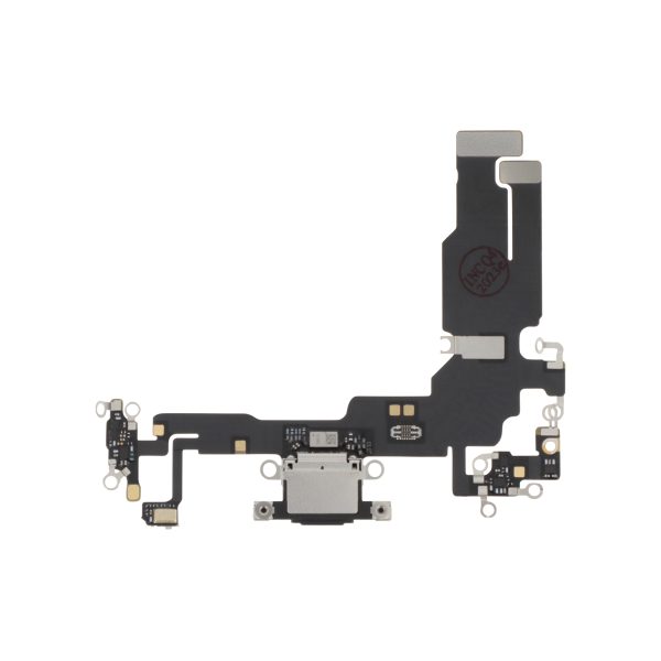 Flex do Conector de Carga Preto para iPhone 15 - OEM ReLife