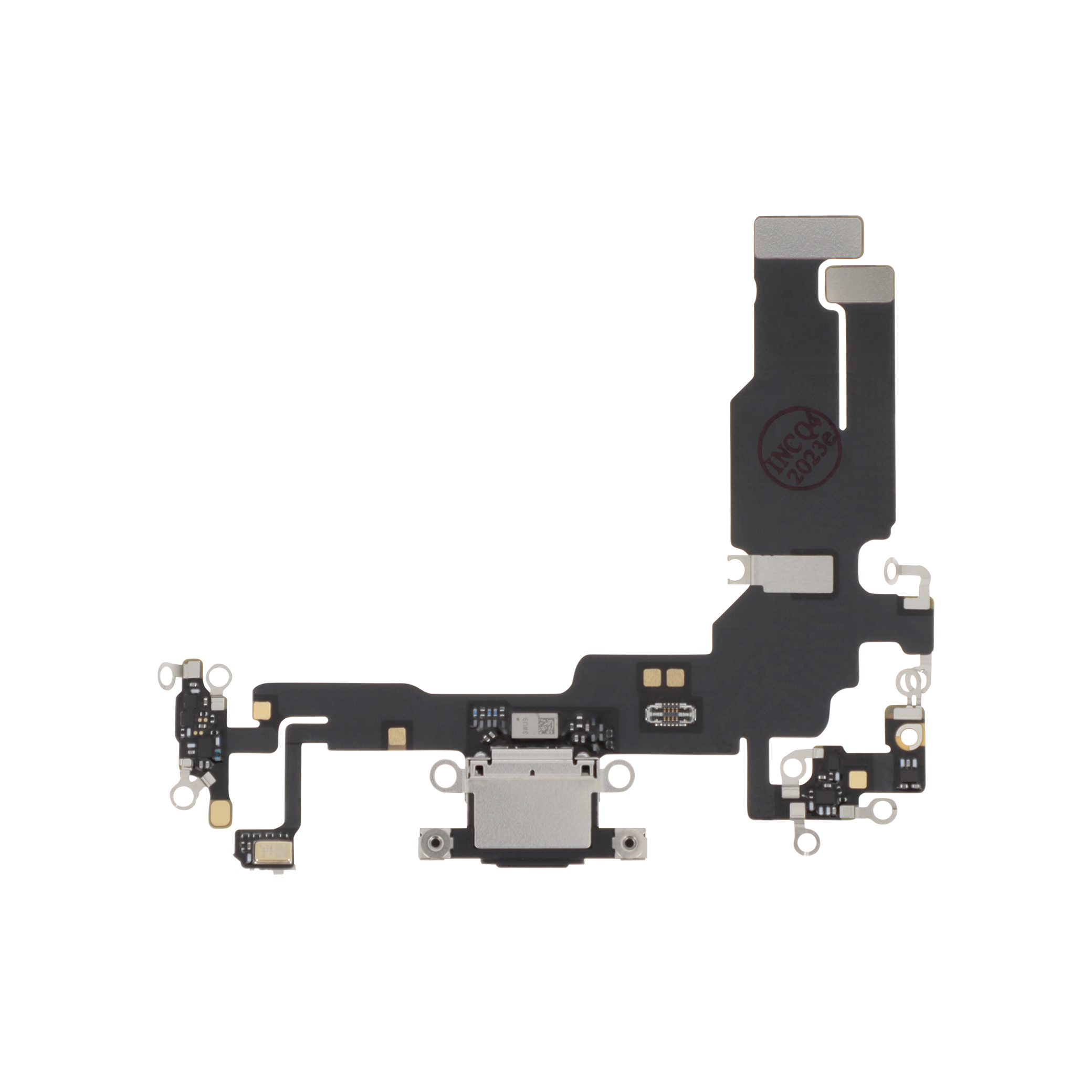 3701569391512-0000 Flex do Conector de Carga Preto para iPhone 15 - OEM ReLife - Image 1