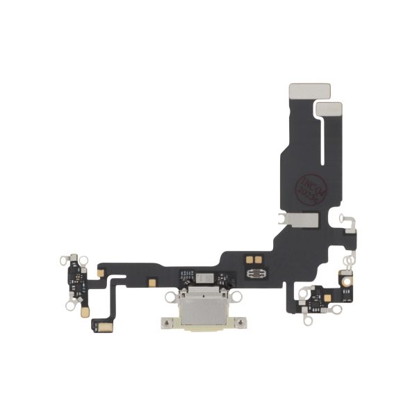 Flex do Conector de Carga Amarelo para iPhone 15 - OEM ReLife