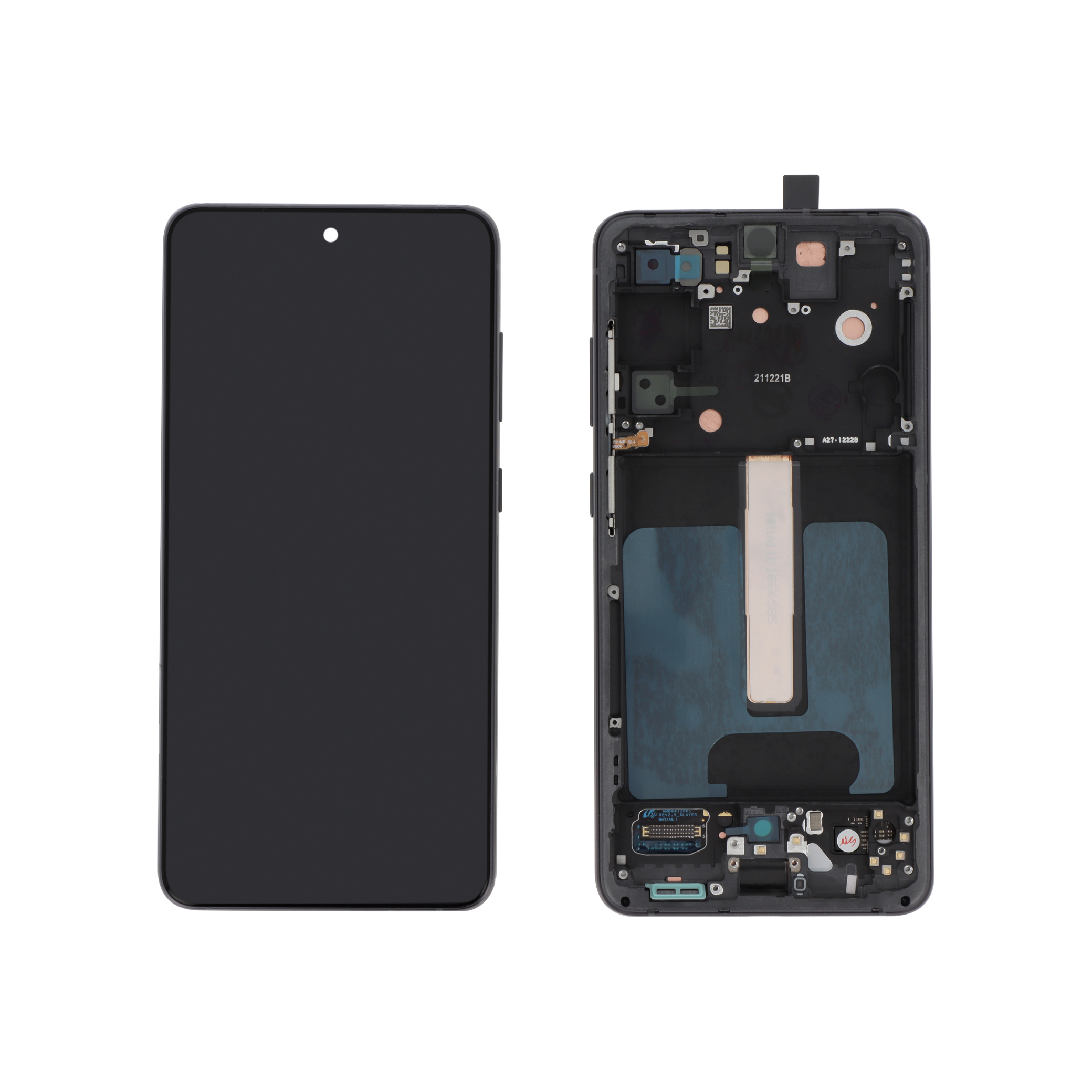 3701569393639-0000 Ecrã Display para Samsung Galaxy S21 FE (G990B) Grafite (Com Frame) - OEM ReLife - Image 1