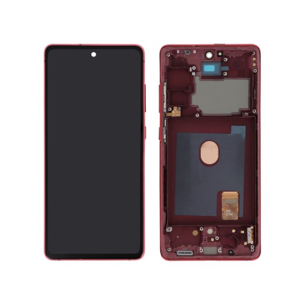 Ecrã Display Vermelho para Samsung Galaxy S20 FE 4G/5G (G780F/G781B) Frame - OEM ReLife