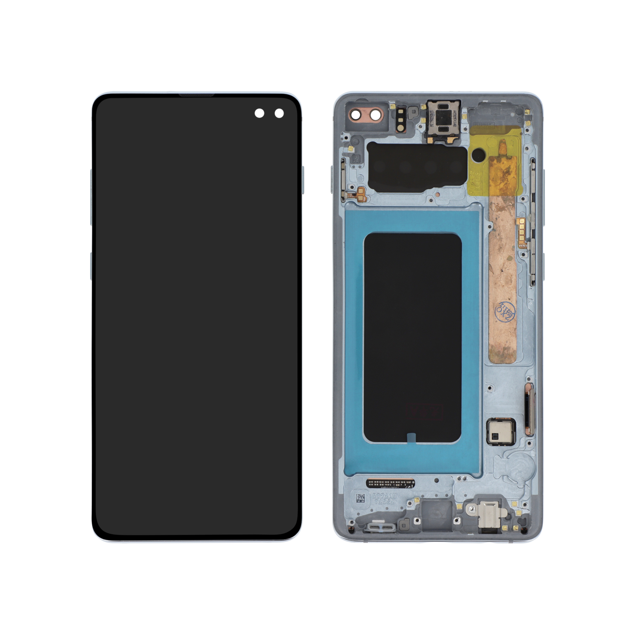3701569393752-0000 Ecrã Display para Samsung Galaxy S10+ (G975F) Azul Com Frame - OEM ReLife - Image 1