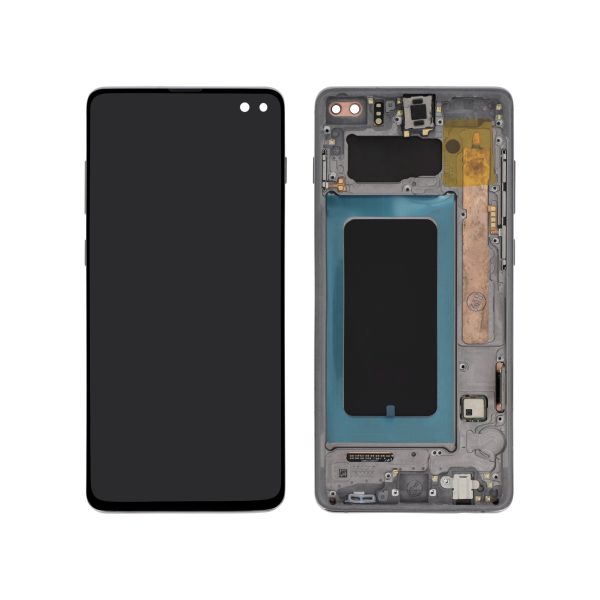Ecrã Display para Samsung Galaxy S10+ (G975F) Preto com Frame - OEM ReLife