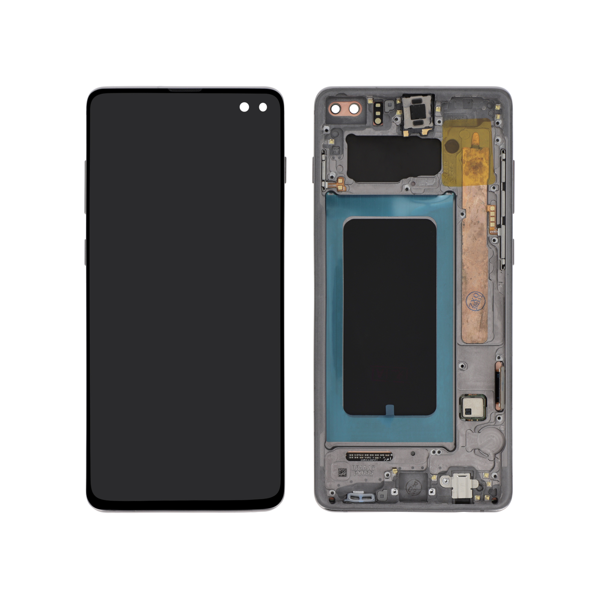 3701569393776-0000 Ecrã Display para Samsung Galaxy S10+ (G975F) Preto com Frame - OEM ReLife - Image 1