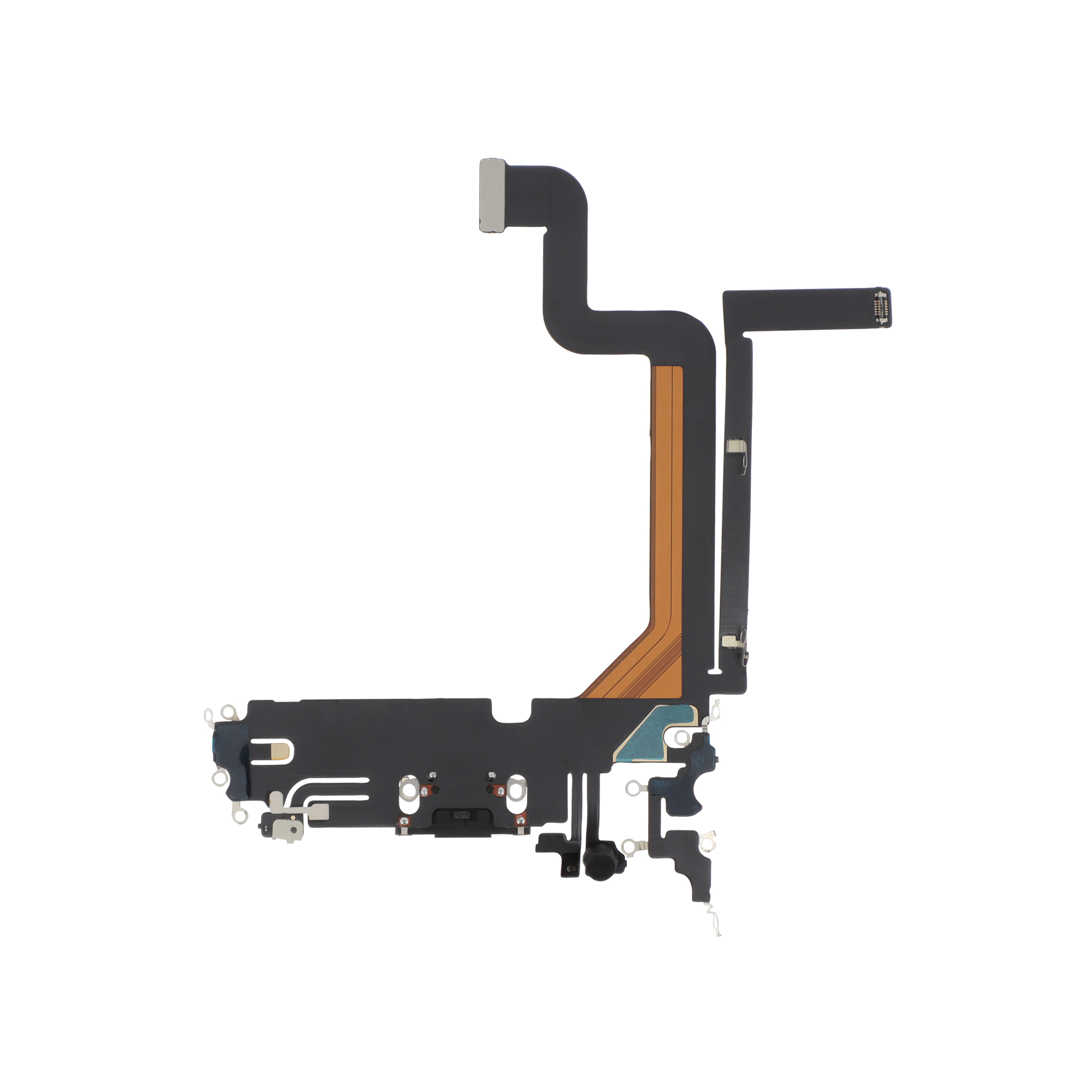 3701569394339-0000 Flex do Conector de Carga para iPhone 14 Pro Max Cinzento Sideral - Image 1