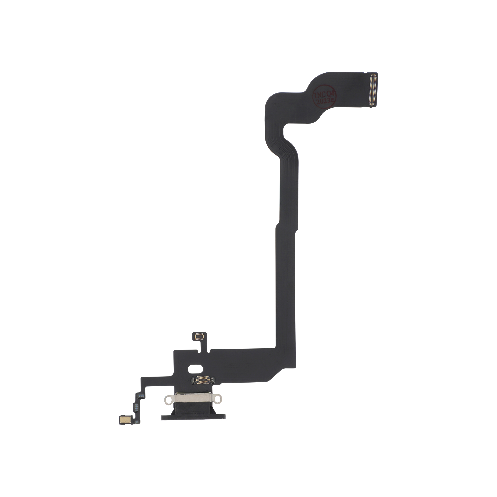 3701569394490-0000 Flex do Conector de Carga Preto para iPhone X - Image 1