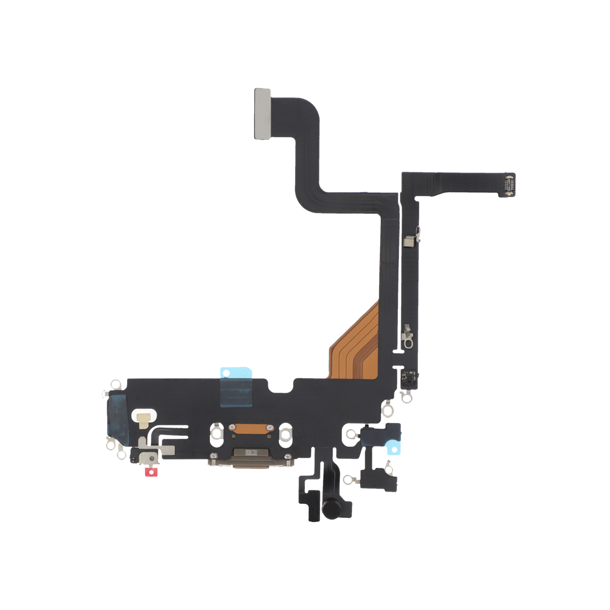 3701569394766-0000 Flex do Conector de Carga para iPhone 13 Pro - Dourado - Image 1