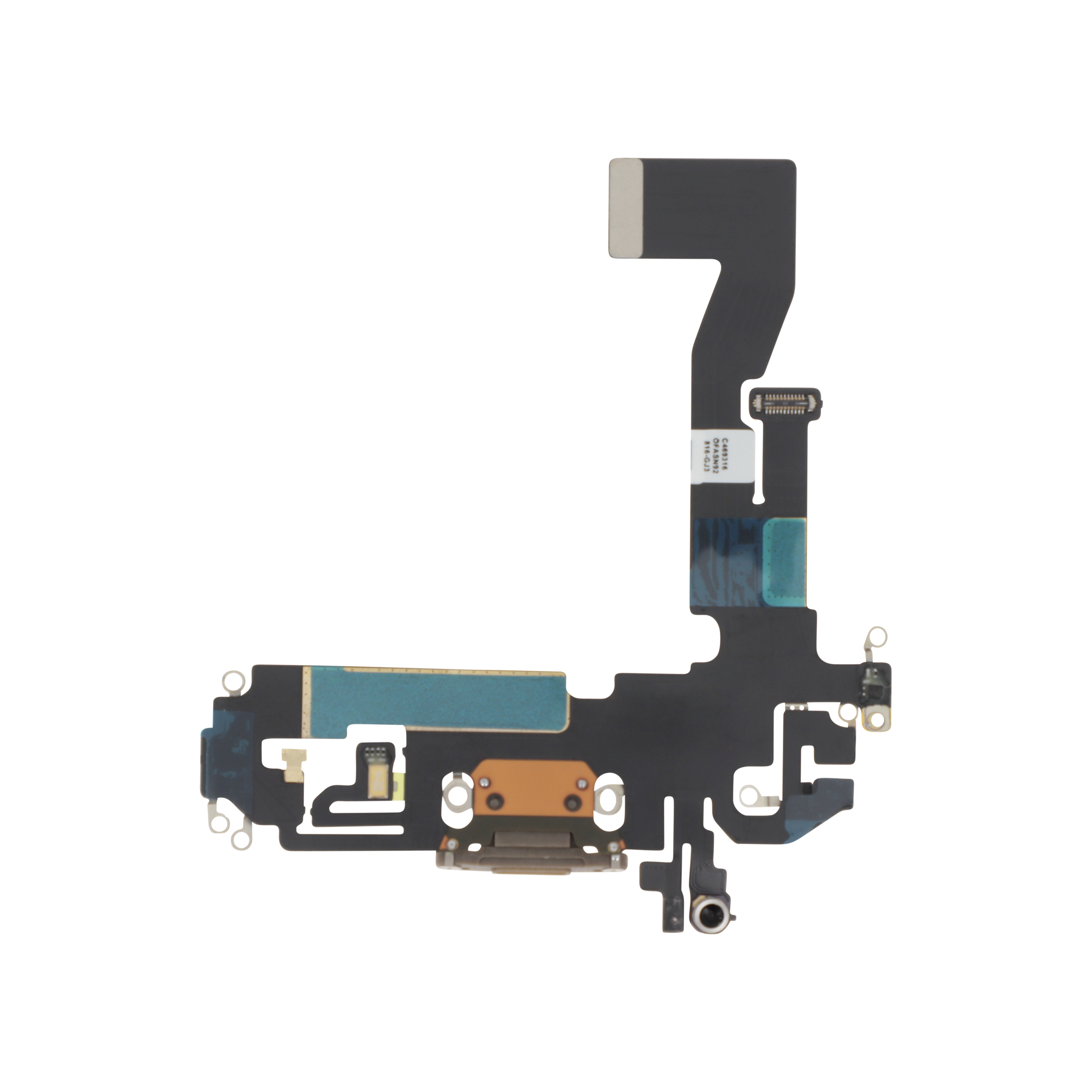 3701569394926-0000 Flex / Placa de carga para iPhone 12 / iPhone 12 Pro - Dourado - Image 1
