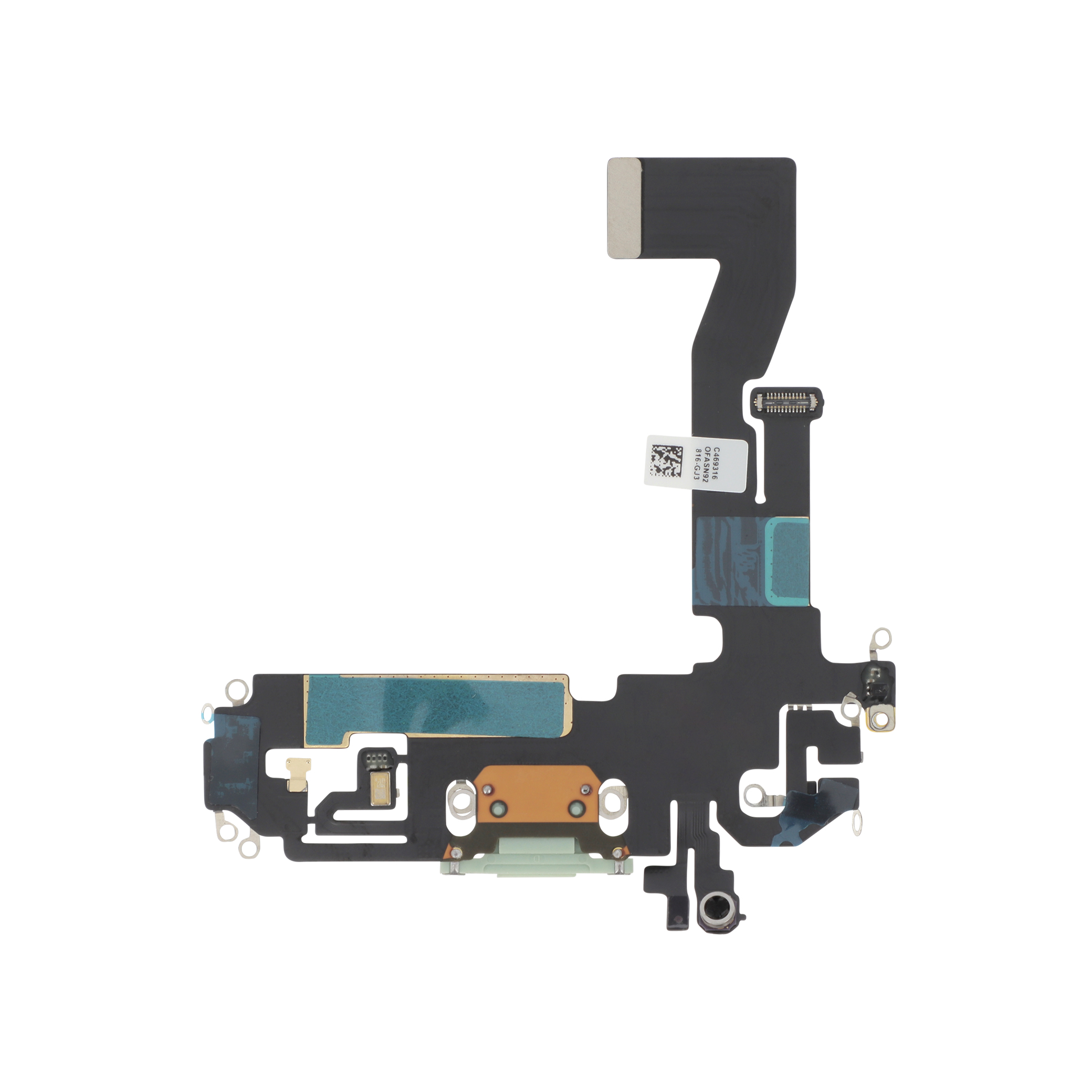 3701569395053-0001 Flex do Conector de Carga Verde para iPhone 12 / 12 Pro - Image 1
