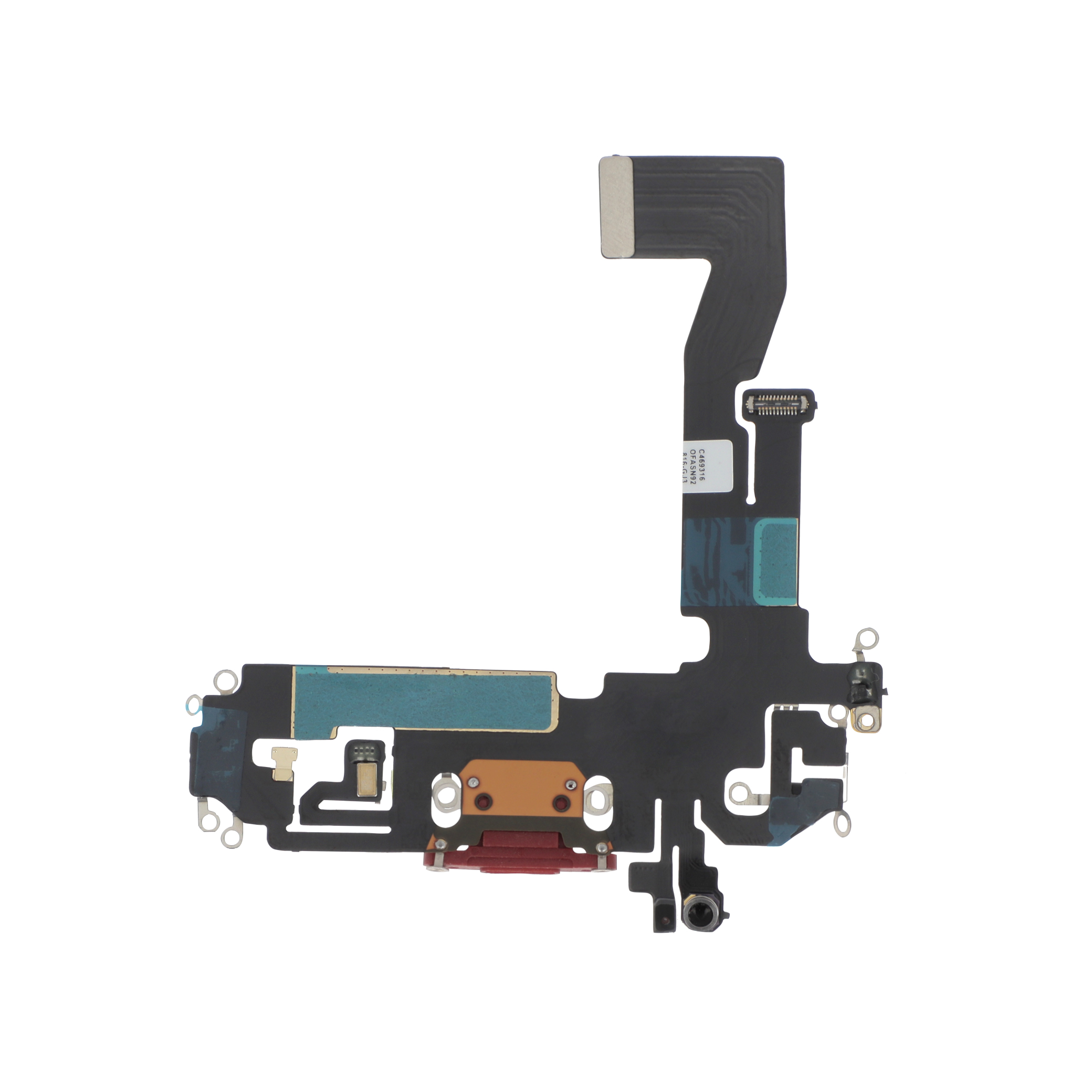 3701569395060-0000_1 Flex do Conector de Carga Vermelho para iPhone 12/12 Pro - Image 1