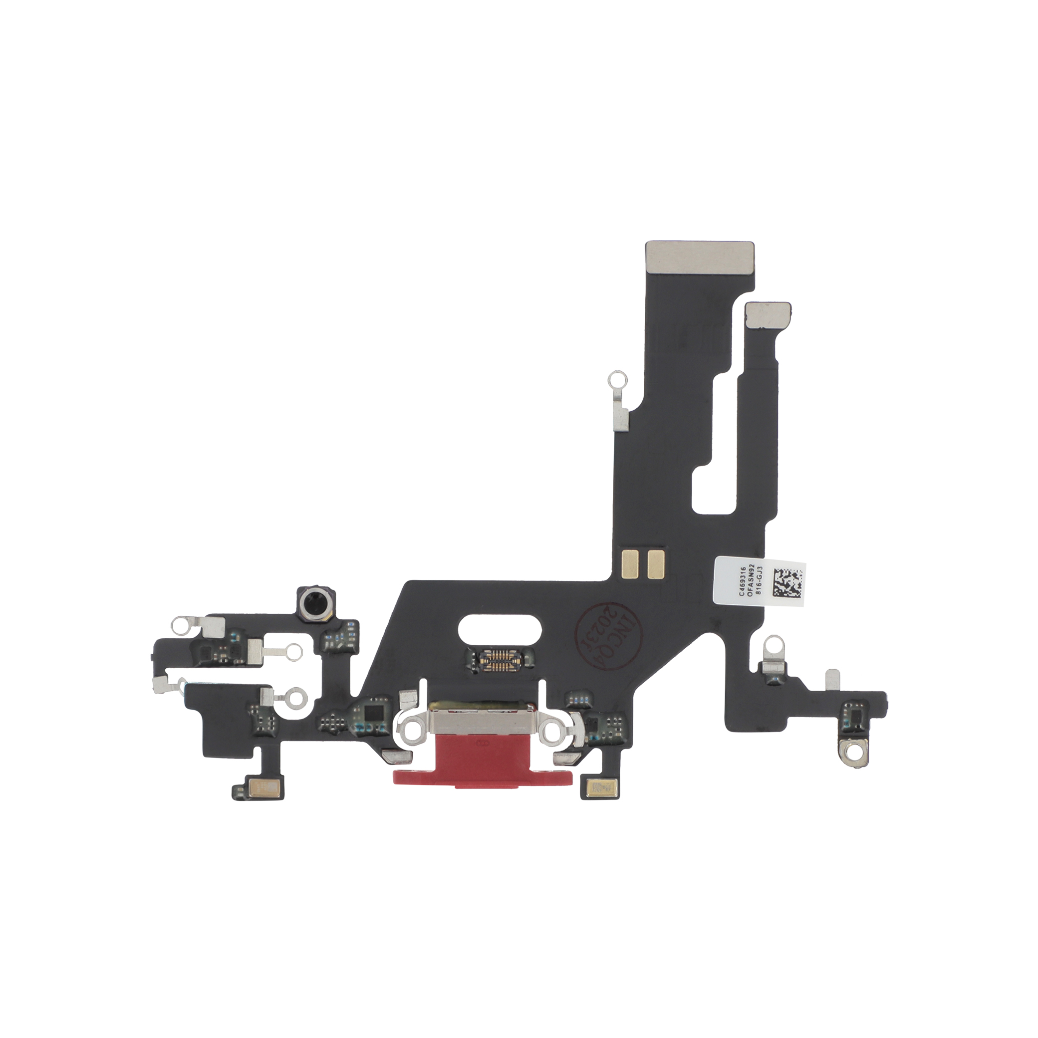 3701569395176-0000 Flex do Conector de Carga Vermelho para iPhone 11 - Image 1