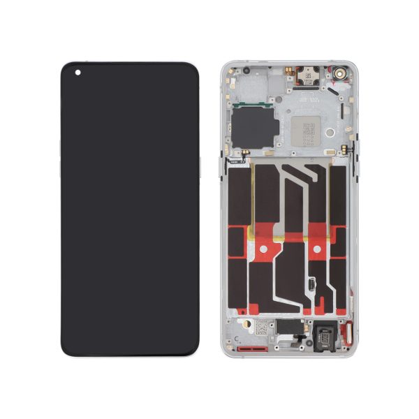 Ecrã Display completo branco para Oppo Find X5 Pro (SERVICE PACK)