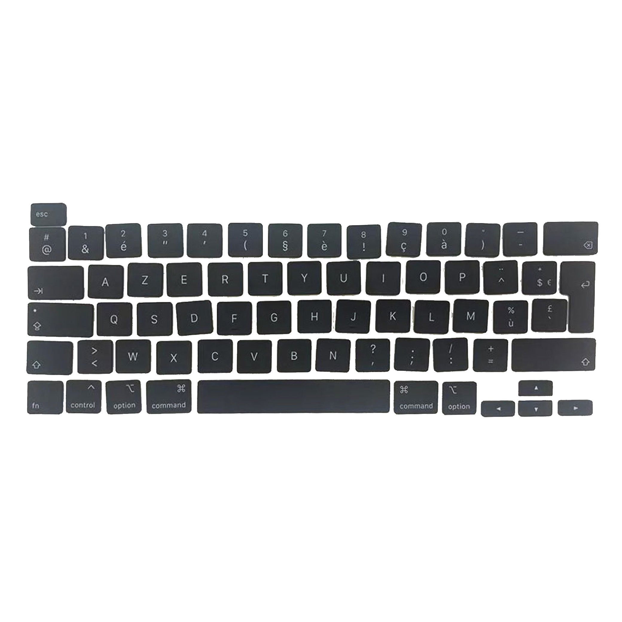 422-leclavierdumac20 Kit de teclas sem Clipes AZERTY para MacBook A2141/A2289/A2251 - Image 1