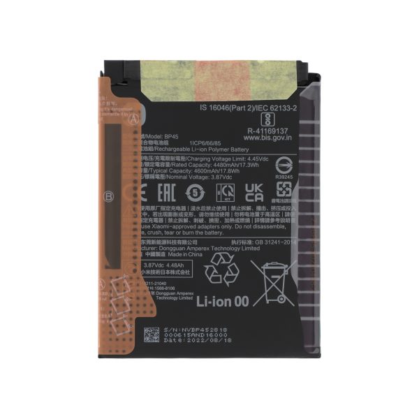Bateria BP45 para Xiaomi 12 Pro (SERVICE PACK)