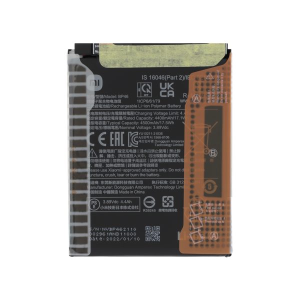 Bateria BP46 para Xiaomi 12 / Xiaomi 12X (SERVICE PACK)