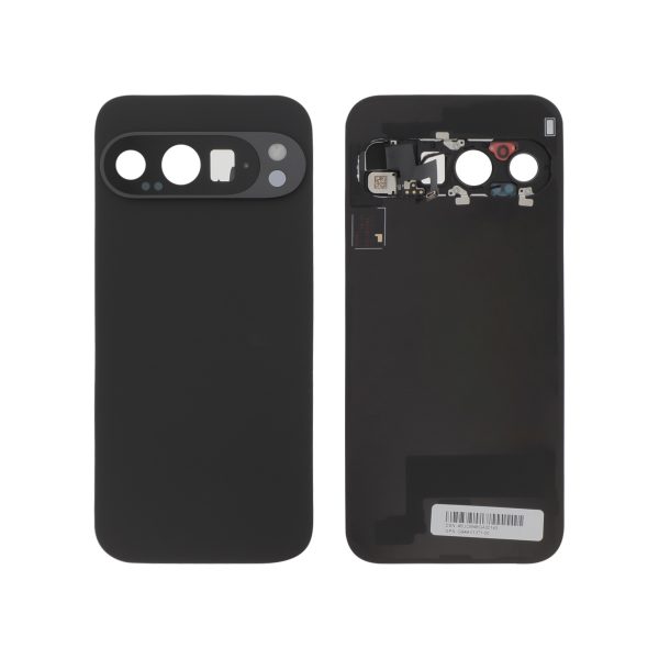 Tampa Traseira Tampa Traseira Preta Volcanic para Google Pixel 9 Pro (SERVICE PACK)