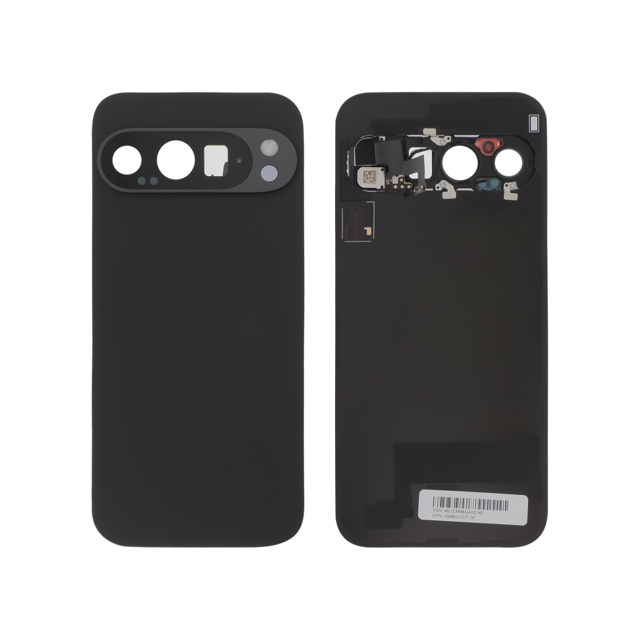 53-g949-01071-00_ Tampa Traseira Tampa Traseira Preta Volcanic para Google Pixel 9 Pro (SERVICE PACK) - Image 1