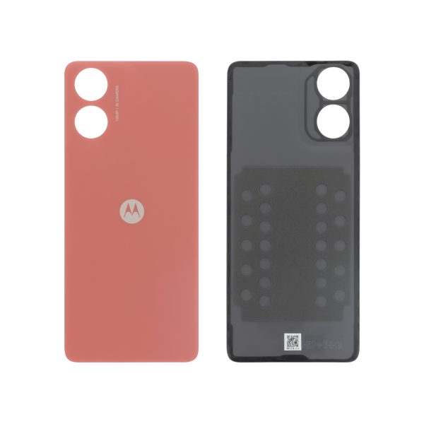 Tampa Traseira para Motorola Moto G04 Laranja (SERVICE PACK)
