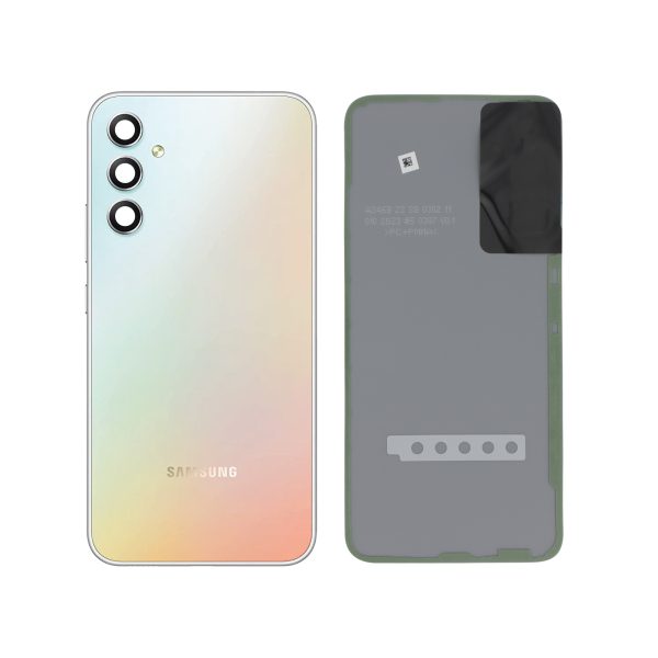 Tampa Traseira prateada para Samsung Galaxy A34 5G (A346B) (SERVICE PACK)