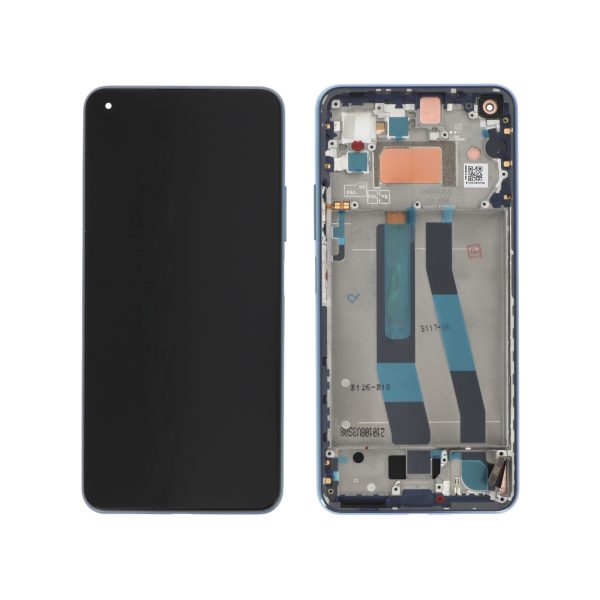 Ecrã Display para Xiaomi Mi 11 Lite 4G/5G NE Azul (SERVICE PACK)
