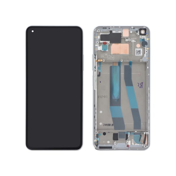 Ecrã Display Branco para Xiaomi 11 Lite 5G/NE (SKU 606606) (SERVICE PACK)