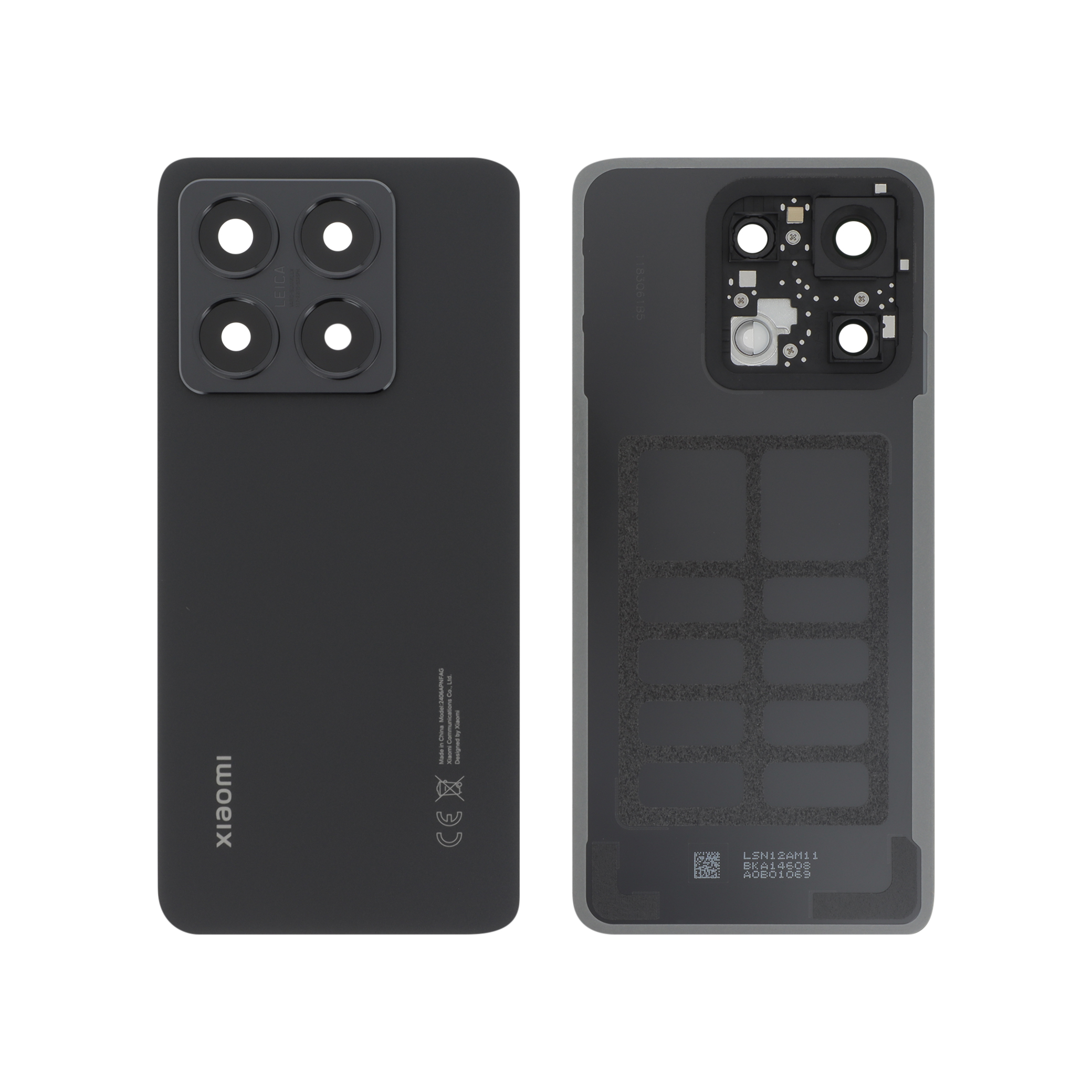 5600070n12a00-0000 Tampa Traseira Preta Titânio para Xiaomi 14T (SKU 644648) (SERVICE PACK) - Image 1