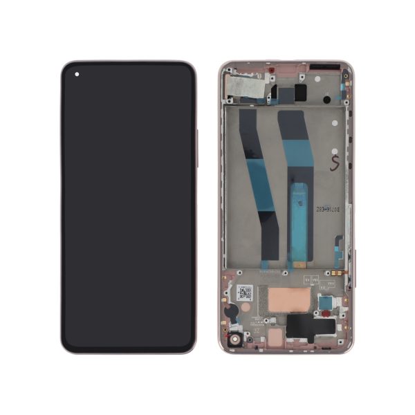 Ecrã Display Rosa para Xiaomi Mi 11 Lite 4G/5G NE (56000D0K9A00) (SERVICE PACK)