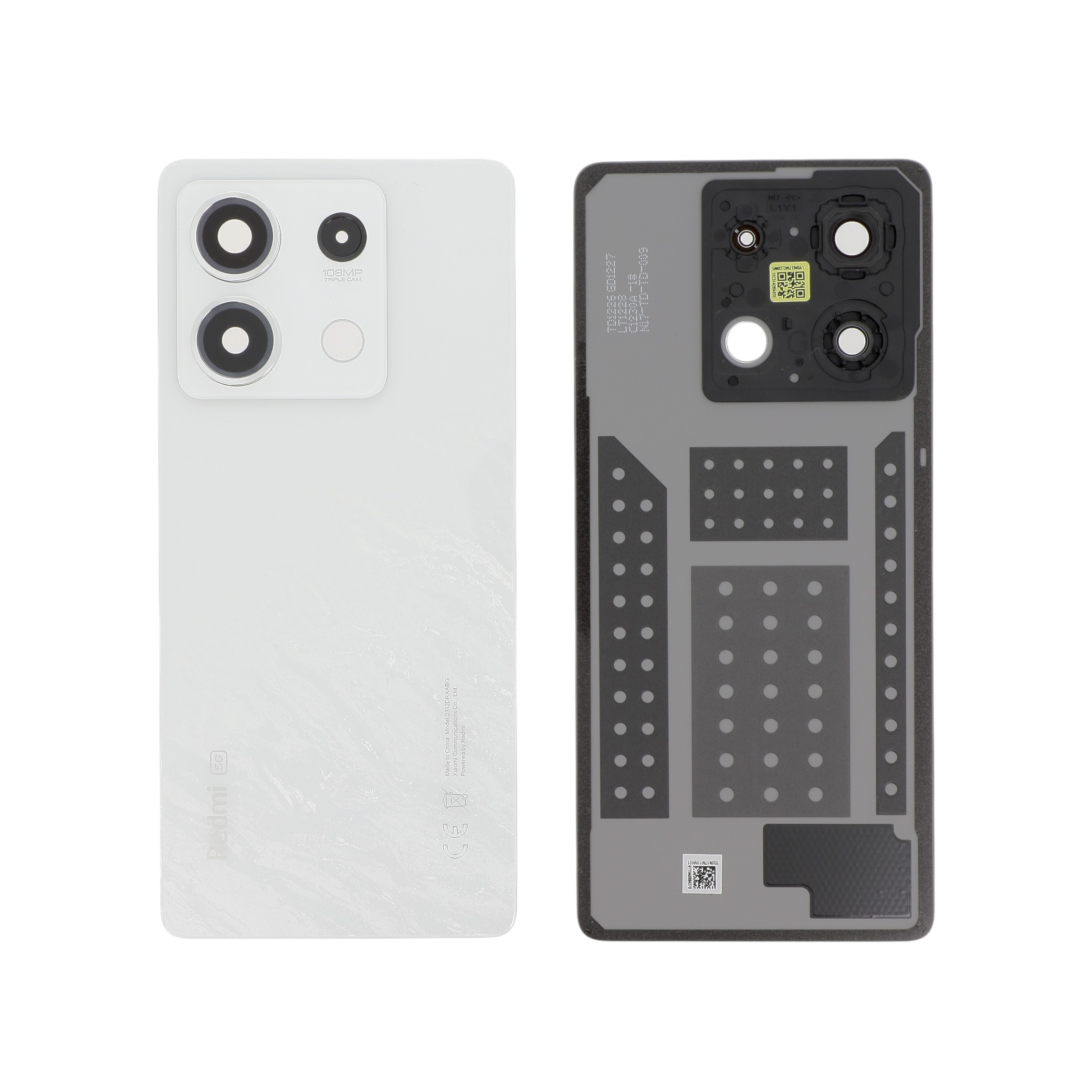 5600140n1700-0000 Tampa traseira para Xiaomi Redmi Note 13 5G - Branca (SERVICE PACK) - Image 1